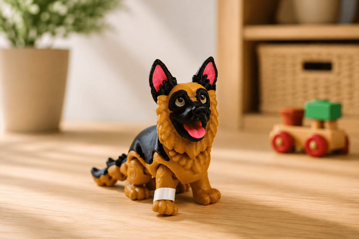 Schäferhund – 3D-Druck-Tierfigur - ProtoPlot3D