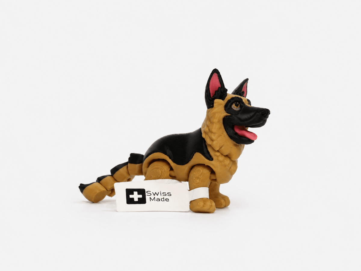 Schäferhund – 3D-Druck-Tierfigur - ProtoPlot3D