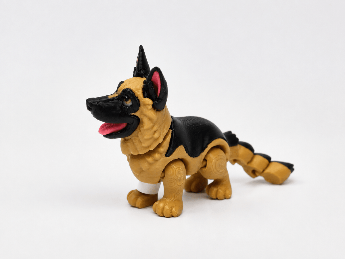 Schäferhund – 3D-Druck-Tierfigur - ProtoPlot3D