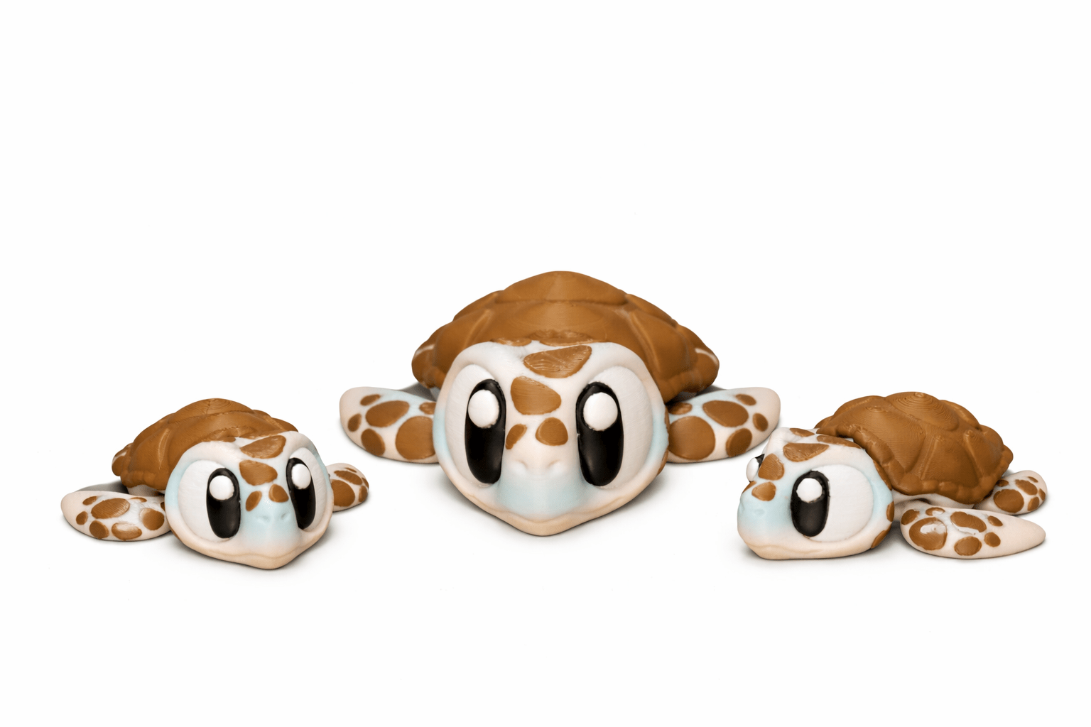 Schildkröten Familie Spielset – 3D Druck Tierfiguren – Baby & Mami – Spielzeug – Swiss Made - Protoplot3D