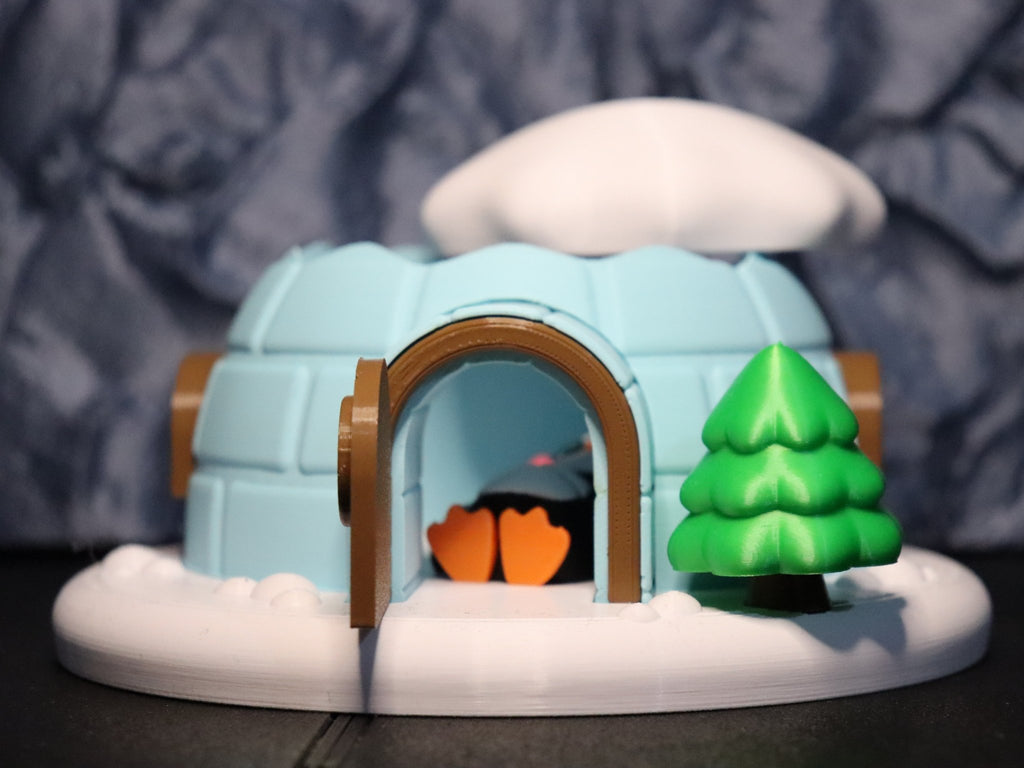 Set: Pinguin - Duo im Iglu - Protoplot3D