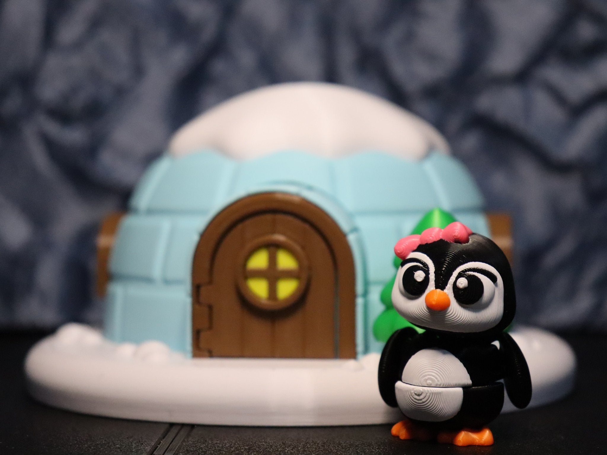 Set: Pinguin - Duo im Iglu - Protoplot3D