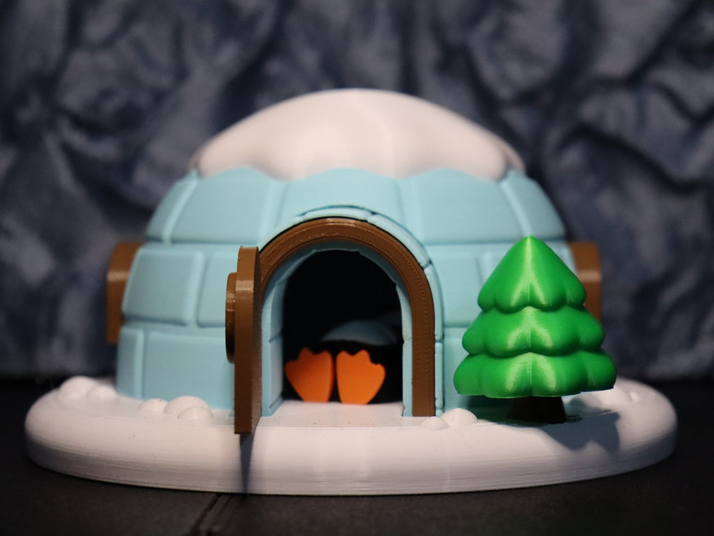 Set: Pinguin - Duo im Iglu - Protoplot3D