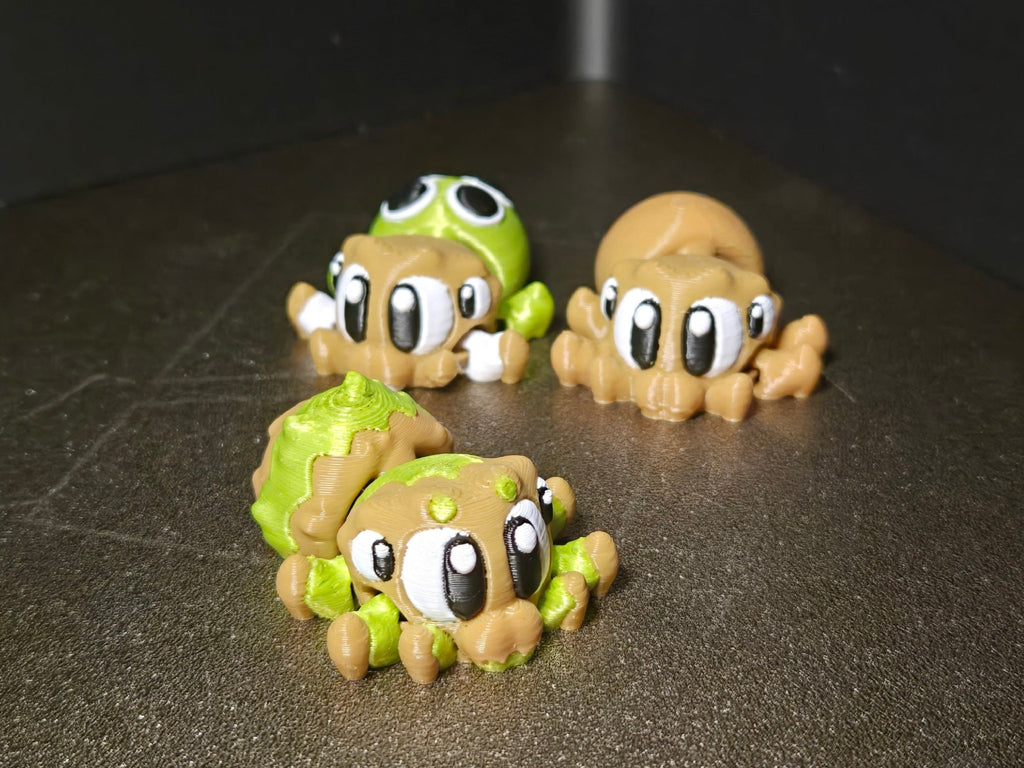 Spinnen Trio – Mini Figuren Set - Protoplot3D