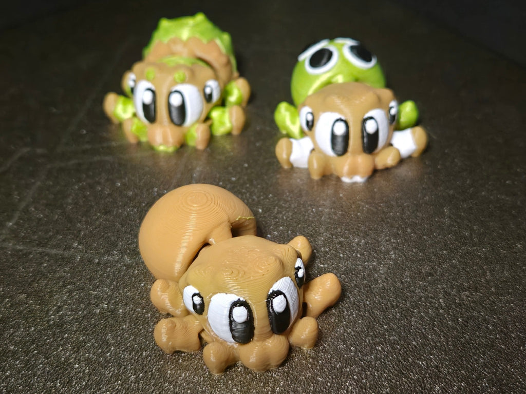 Spinnen Trio – Mini Figuren Set - Protoplot3D