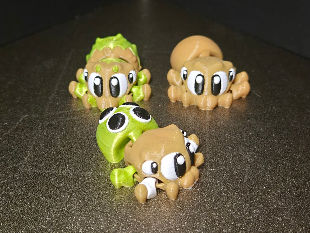 Spinnen Trio – Mini Figuren Set - Protoplot3D