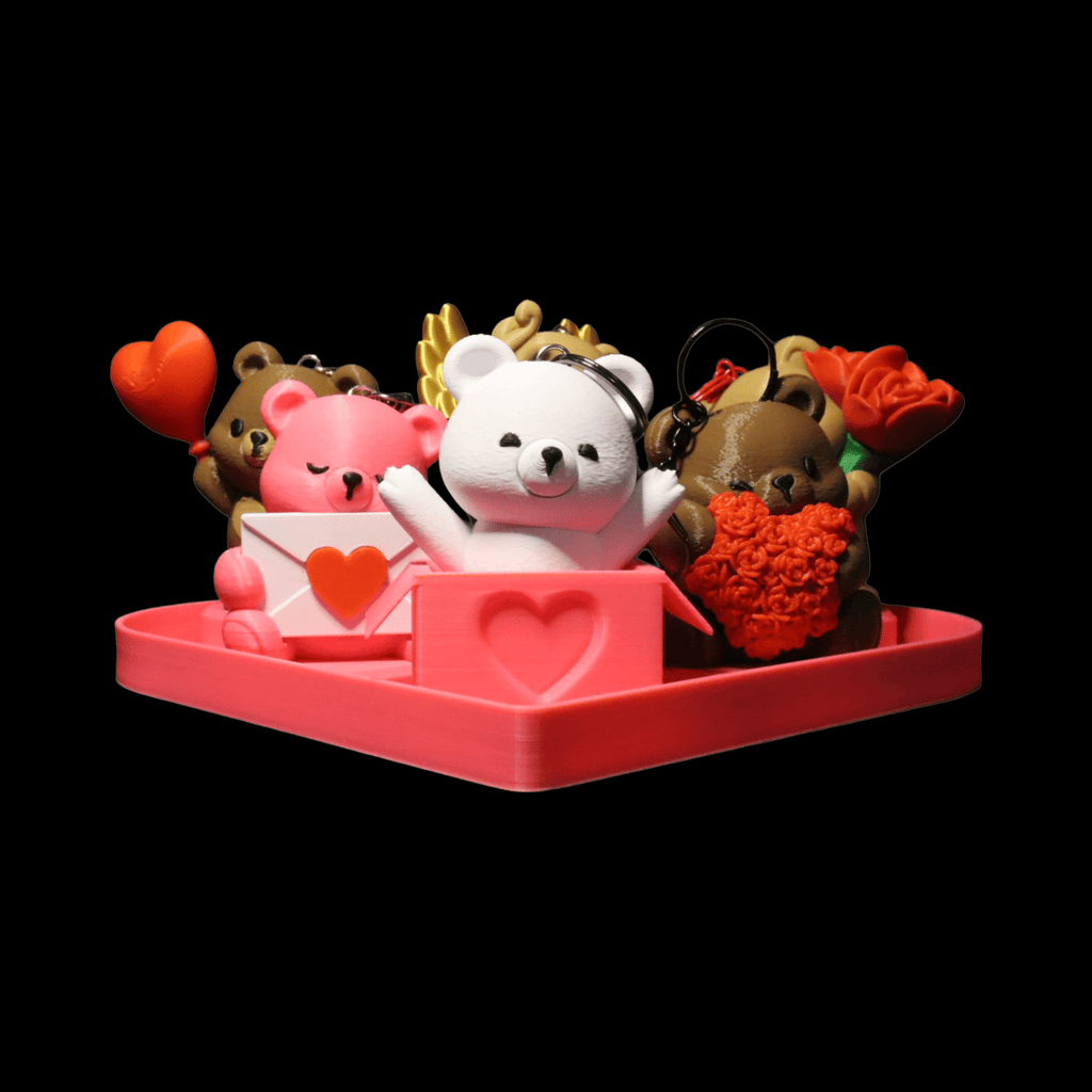 Taschenanhänger - Liebespost - Bär - Protoplot3D