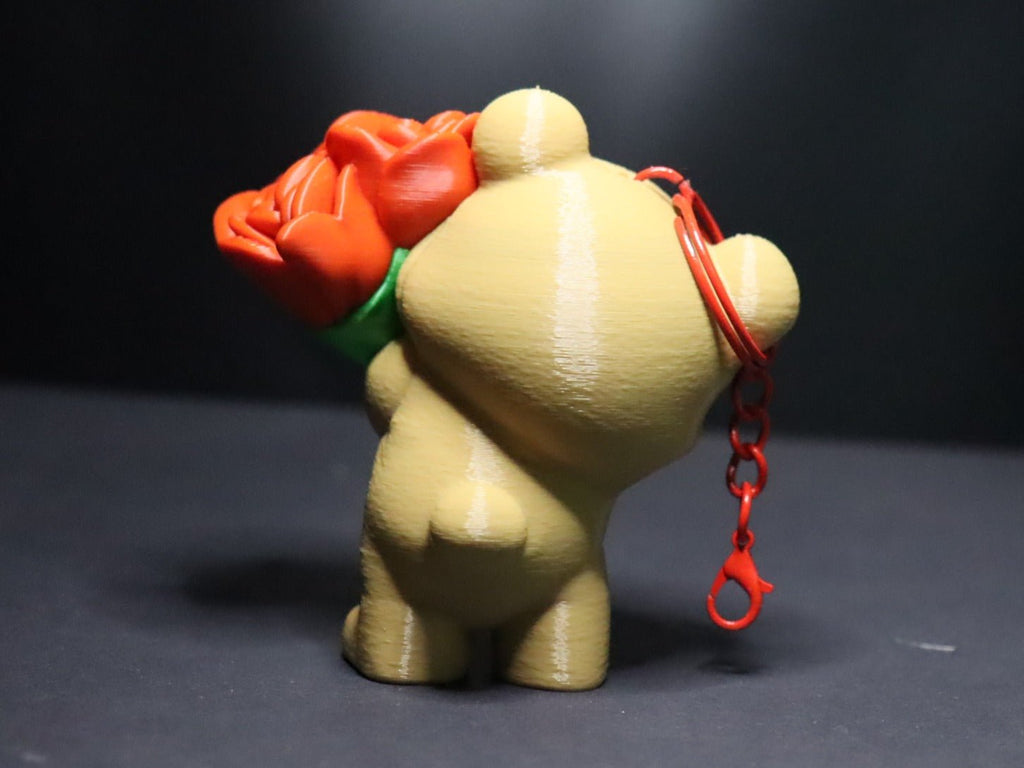 Taschenanhänger – Rosenbär - Protoplot3D