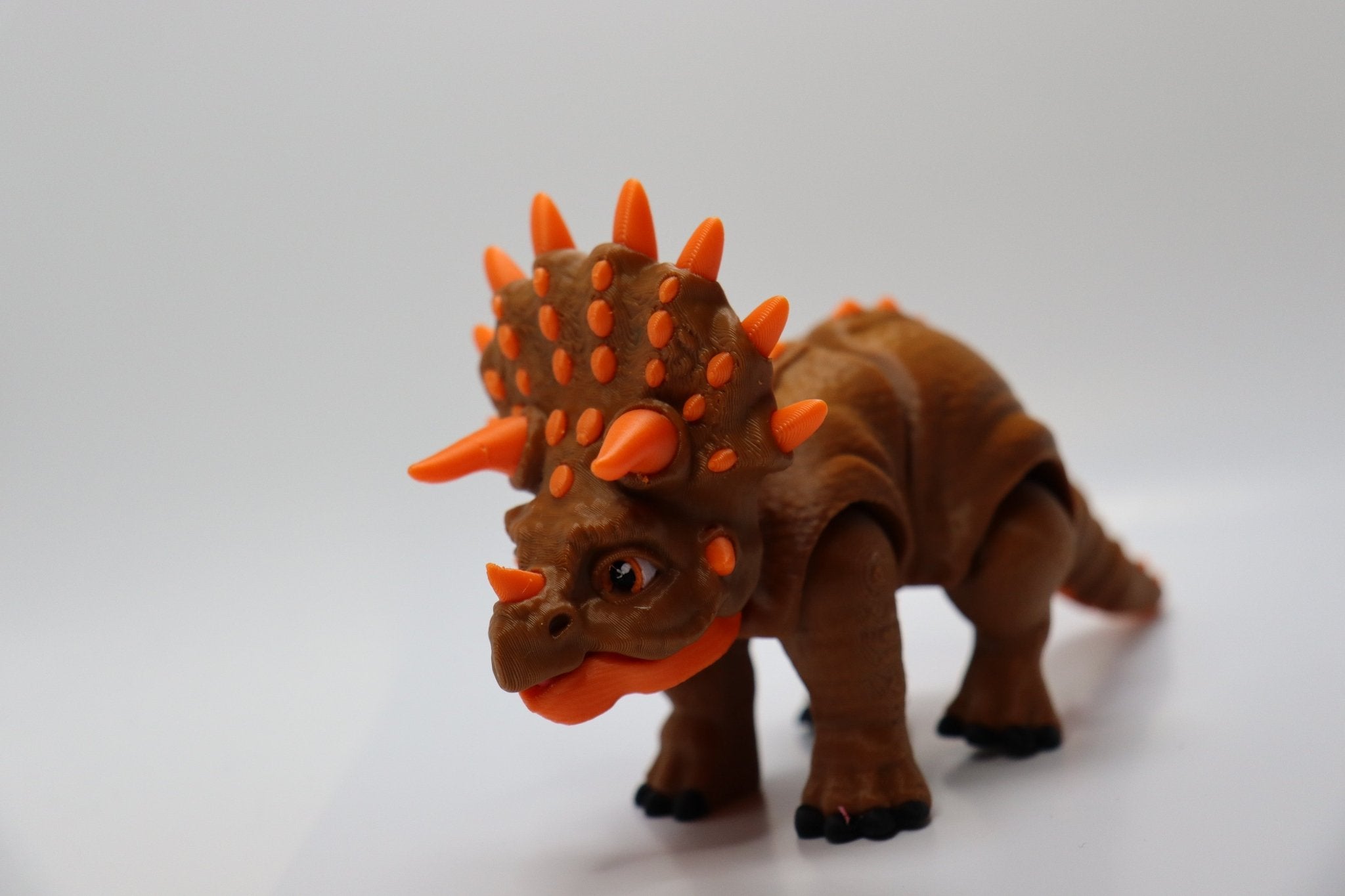 Triceratops Dino Figur – Beweglicher Dinosaurier – 3D Druck Spielzeug – Swiss Made - Protoplot3D