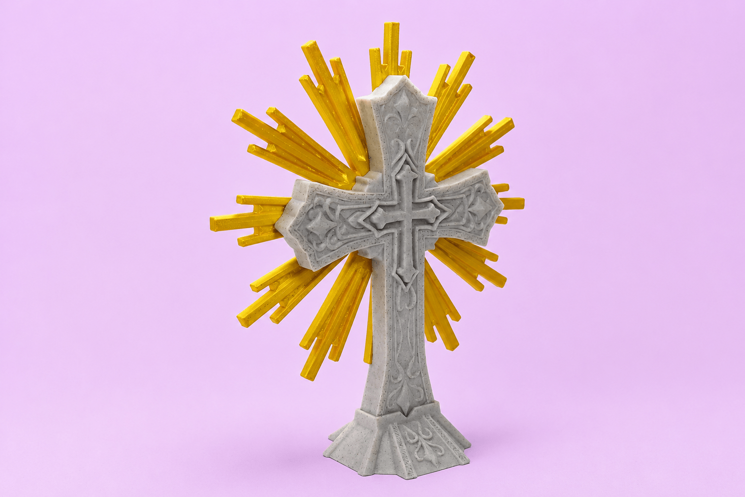 Wandkreuz zur Taufe – Religiöses Geschenk Swiss Made - Protoplot3D