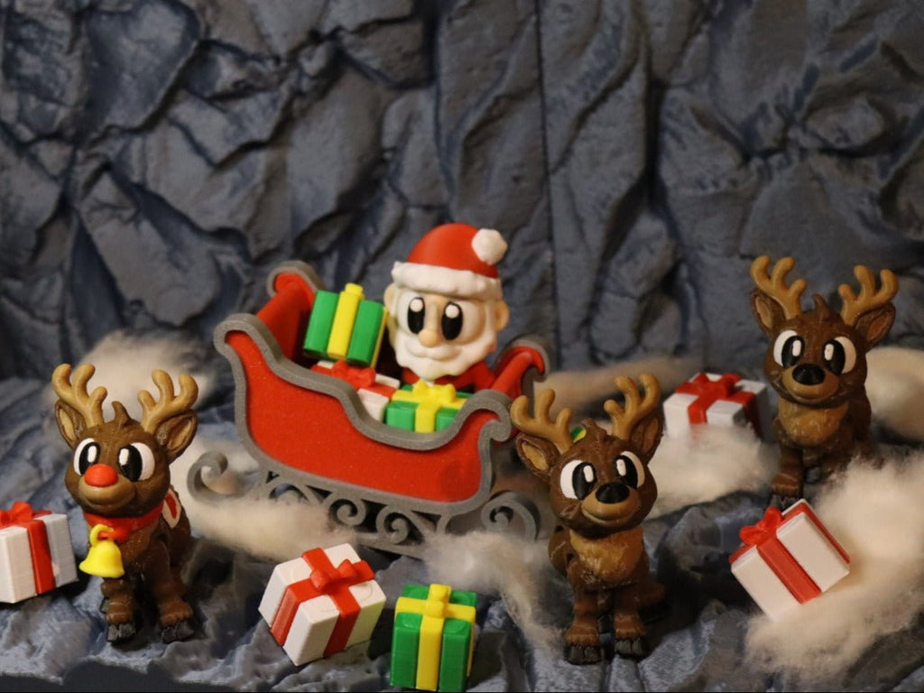 Wunderwelt – Rentierschlitten Set - Protoplot3D