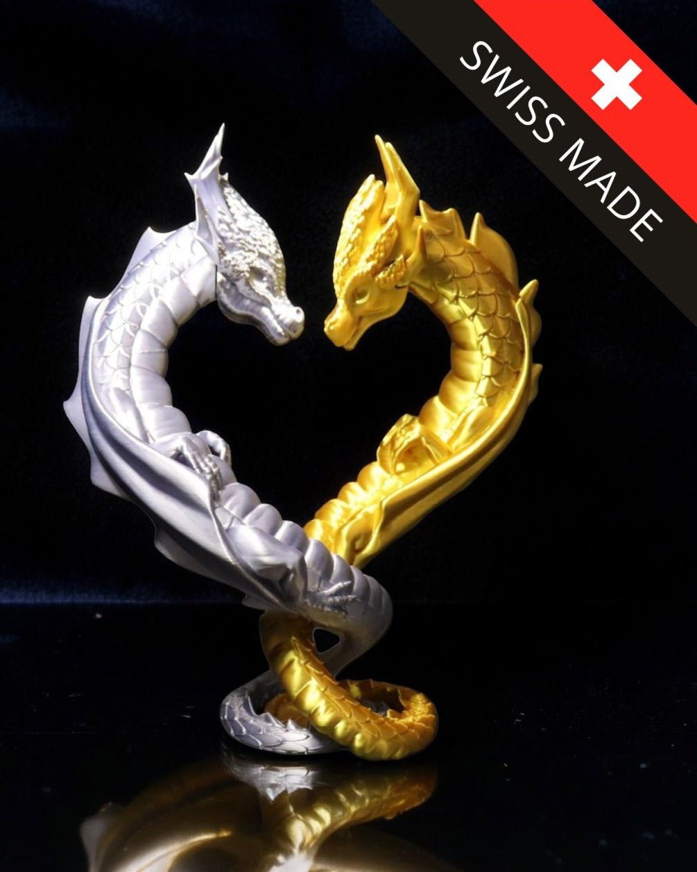 Yin & Yang Drachen – 3D Druck Figuren – Deko Drachen Set – Swiss Made - Protoplot3D